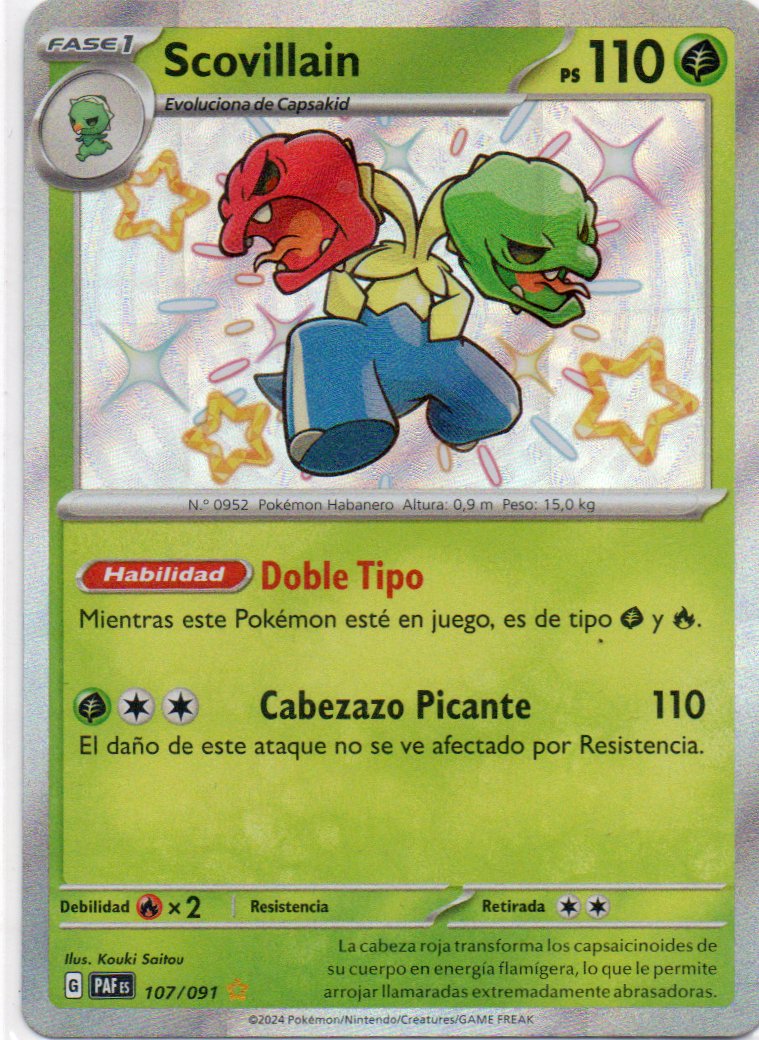 Scovillain 107 Shiny rare Español