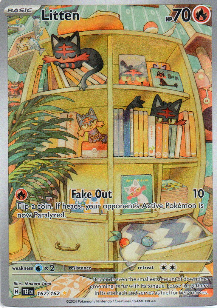 Litten 167 Illustration rare Ingles
