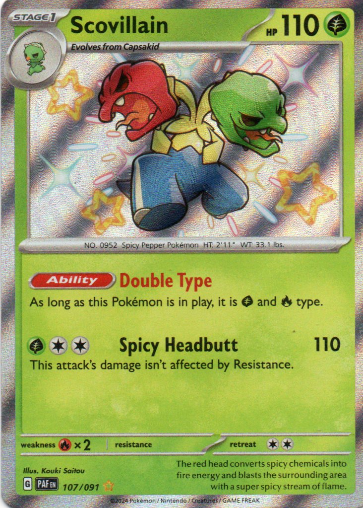 Scovillain 107 Shiny rare Ingles