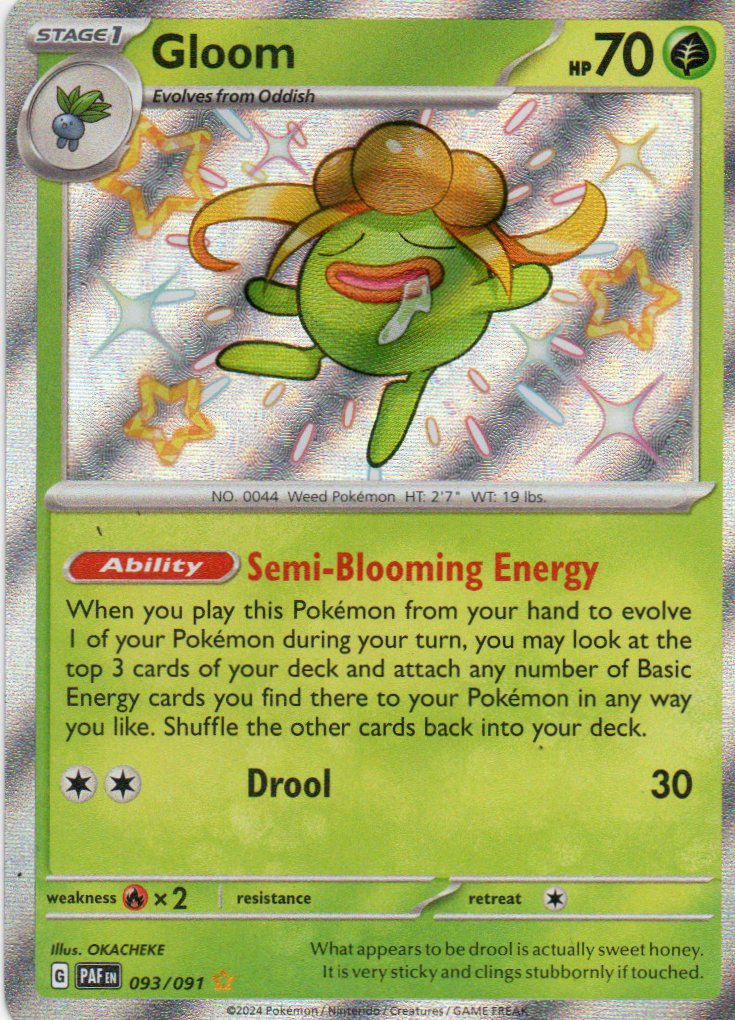 Gloom 93 Shiny rare Ingles