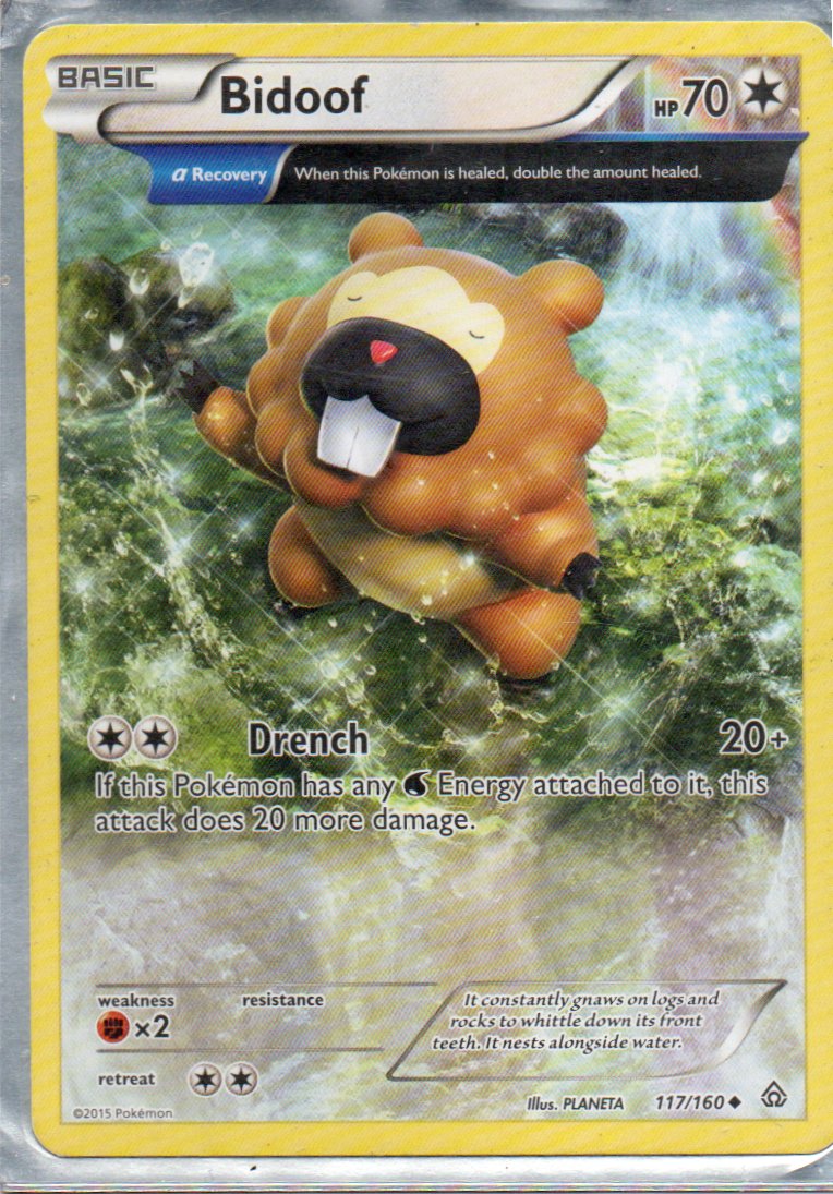 Bidoof 117 Uncommun Ingles
