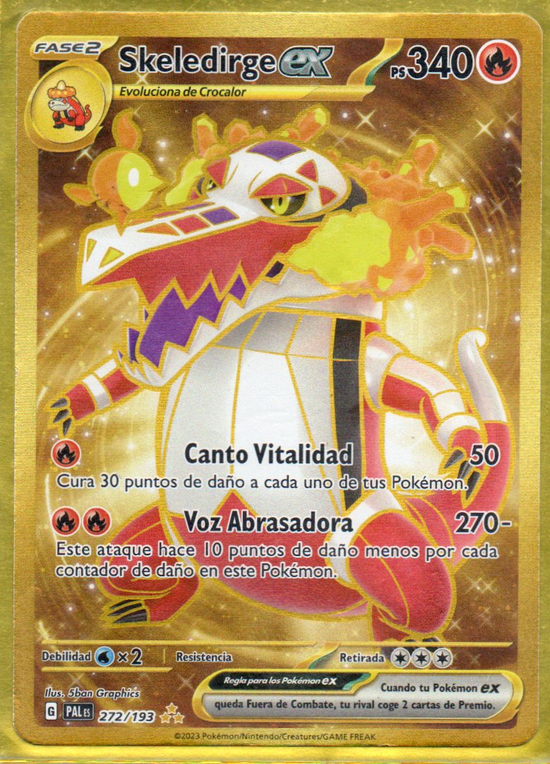 Skeledirge ex 272 Hyper rare Español