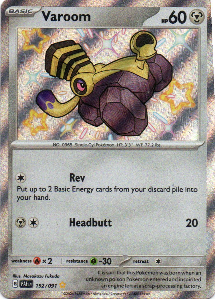 Varoom 192 Shiny rare Ingles