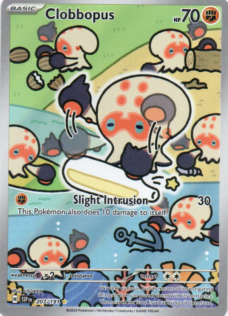 Clobbopus 207 Illustration rare Ingles