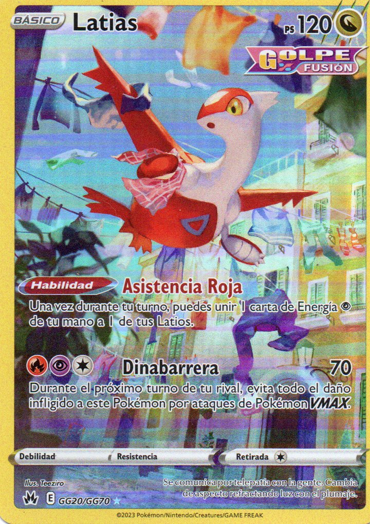 Latias GG20 ultra rare Español