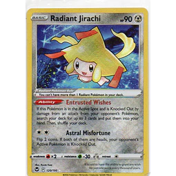 Radiant Jirachi 120 Radiant rare Ingles
