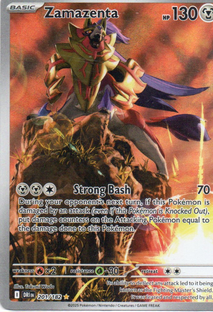 Zamazenta 201 Illustration rare Ingles