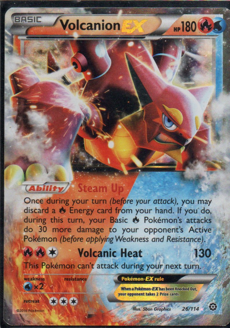 Volcanion EX 26 Ultra rare Ingles