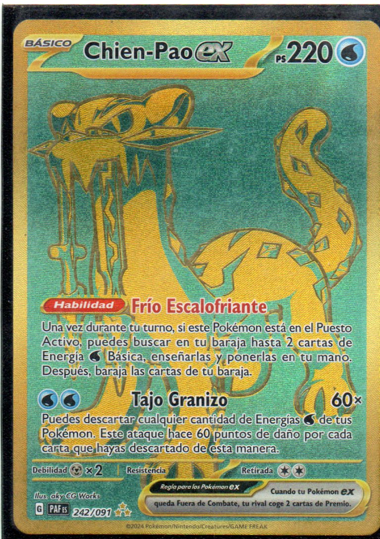 Chien-Pao ex 242 Hyper rare Español