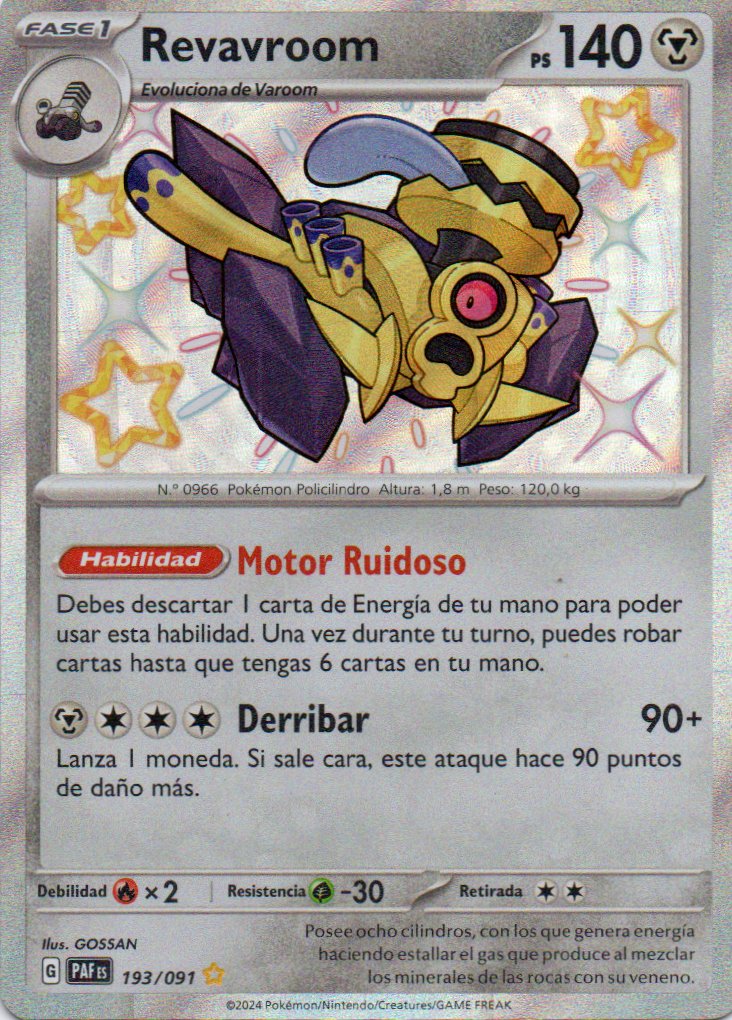 Revavroom 196 Shiny rare Español