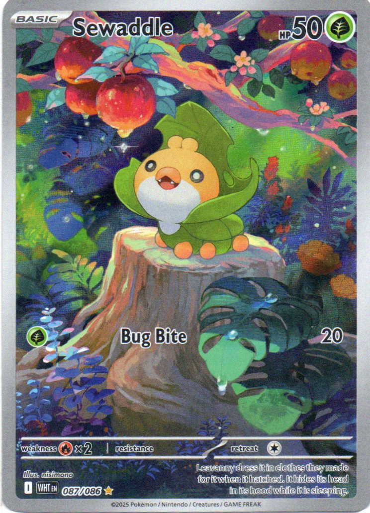 Sewaddle 87 Illustration rare Ingles