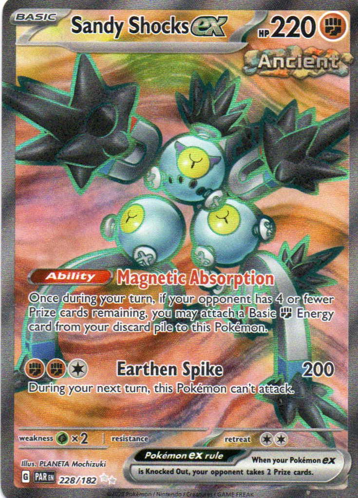Sandy Shocks ex 228 Ultra rare Ingles
