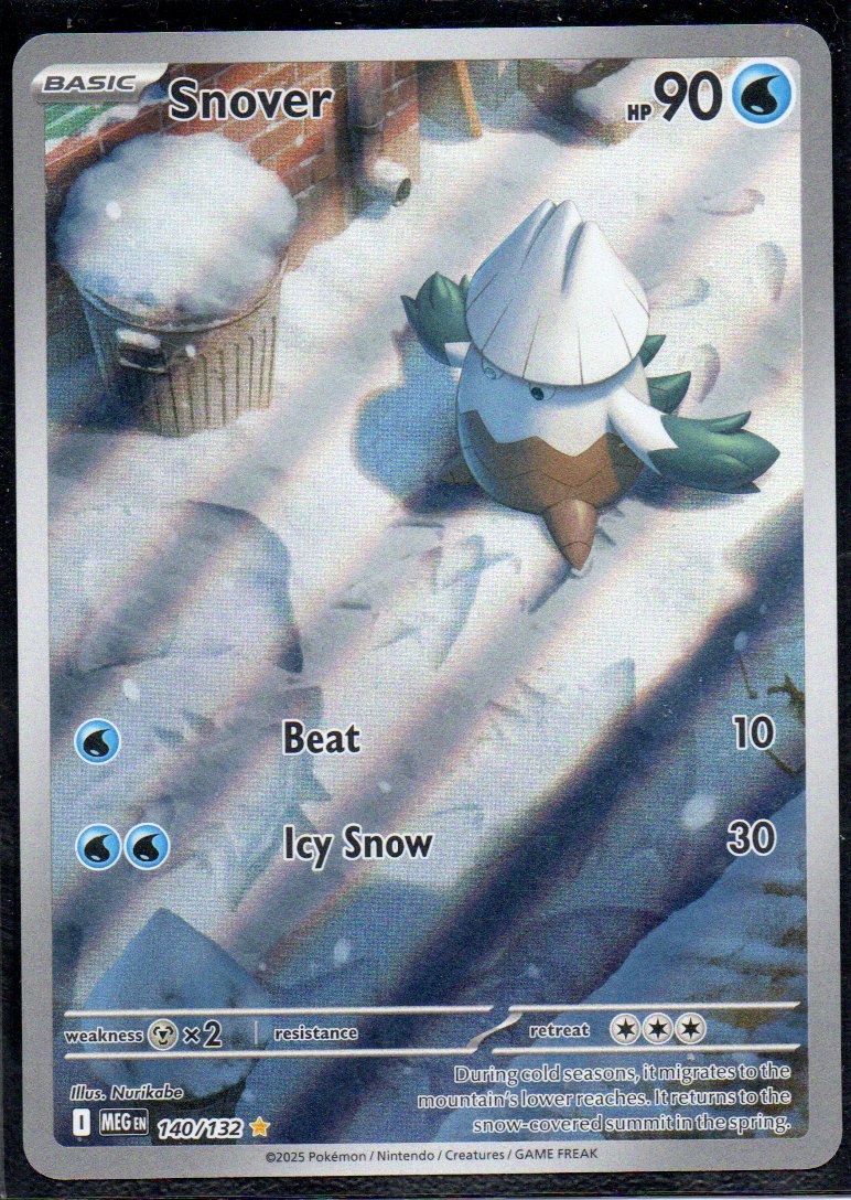 Snover 140 Illustration rare Ingles