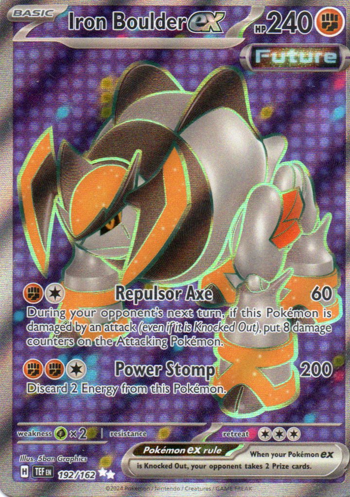 Iron Boulder ex 192 Ultra rare Ingles