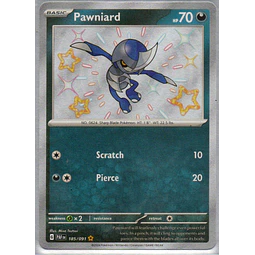 Pawniard 185 Shiny rare Ingles