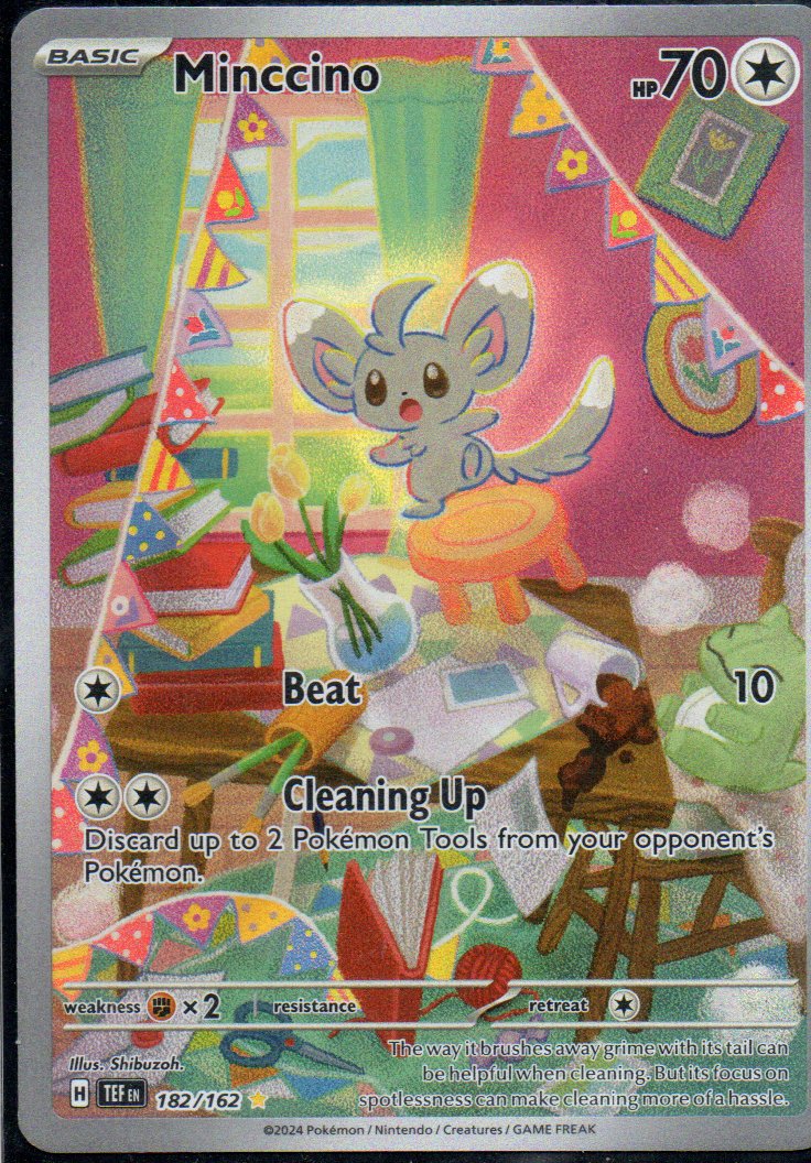 Minccino 182 Illustration rare Ingles
