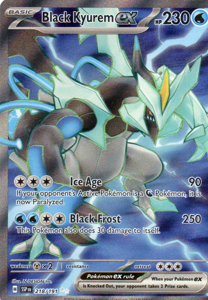 Black Kyurem 218 Ultra rare Ingles