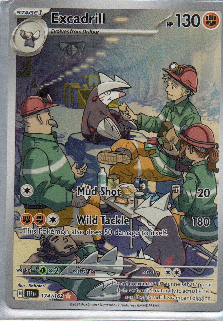 Excadrill 174 Illustration rare Ingles