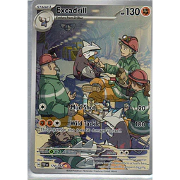 Excadrill 174 Illustration rare Ingles