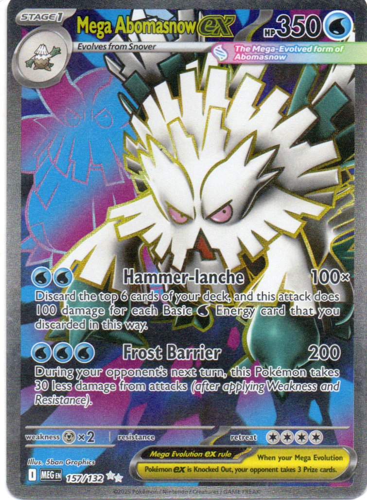 Mega Abomasnow ex 157 Ultra rare Ingles