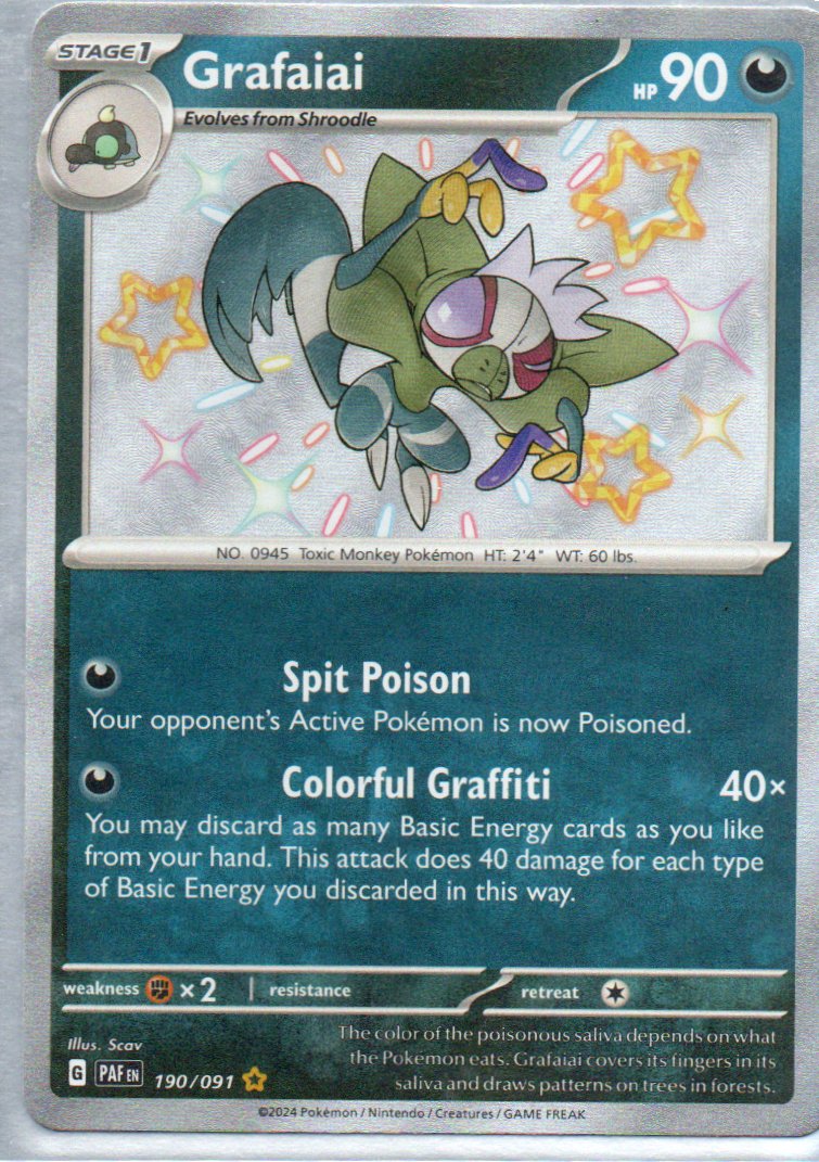 Grafaiai 190 Shiny rare Ingles