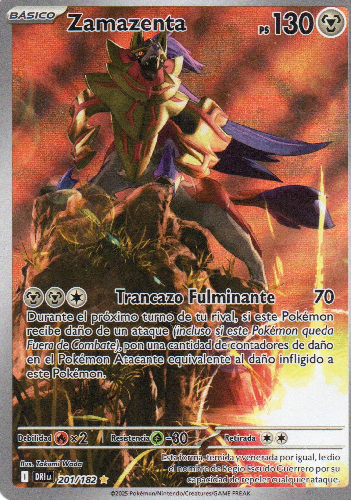 Zamazenta 201 Illustration rare Español