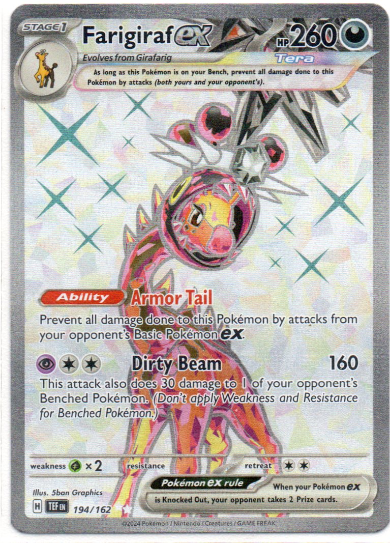 Farigiraf ex 194 Ultra rare Ingles