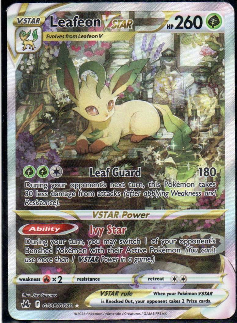 Leafeon Vstar GG35 Ultra rare Ingles