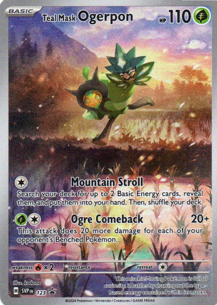Teal Mask Ogerpon 123 Promo Ingles