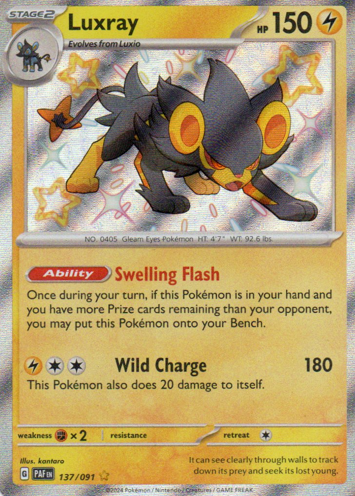 Luxray 137 Shiny rare Ingles