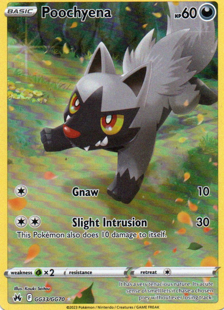 Poochyena GG33 Ultra rare Ingles