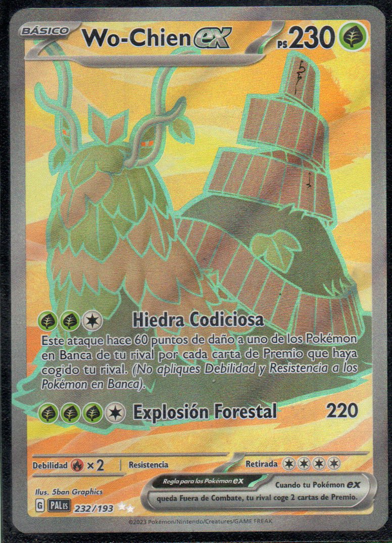 Wo-Chien ex 232 Ultra rare Español