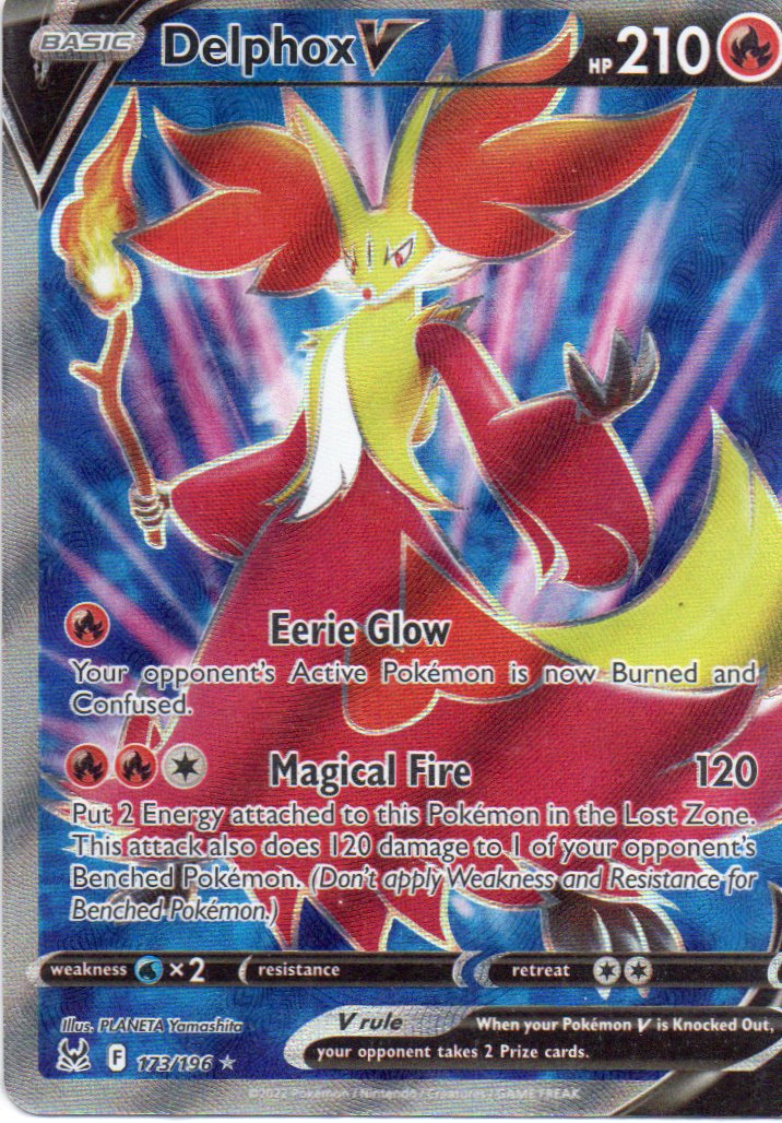 Delphox V 173 Ultra rare Ingles