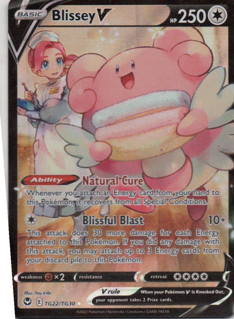 Blissey V TG22 Ultra rare Ingles