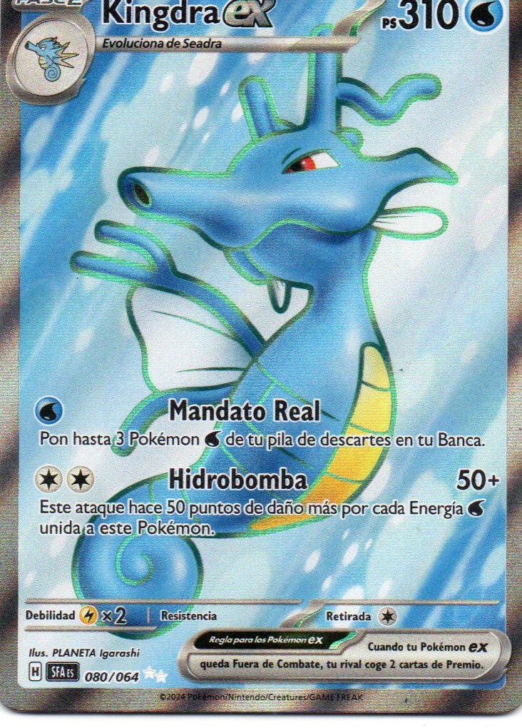 Kingdra ex 80 Ultra rare Español