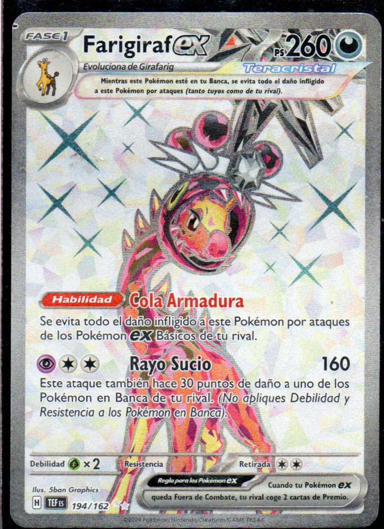 Farigiraf ex 194 Ultra rare Español