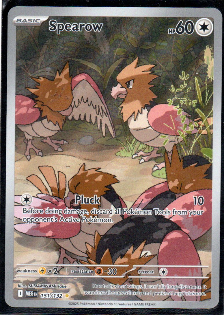 Spearow 151 Illustration rare Ingles