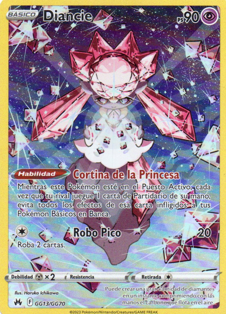 Diancie GG13 Ultra rare Español