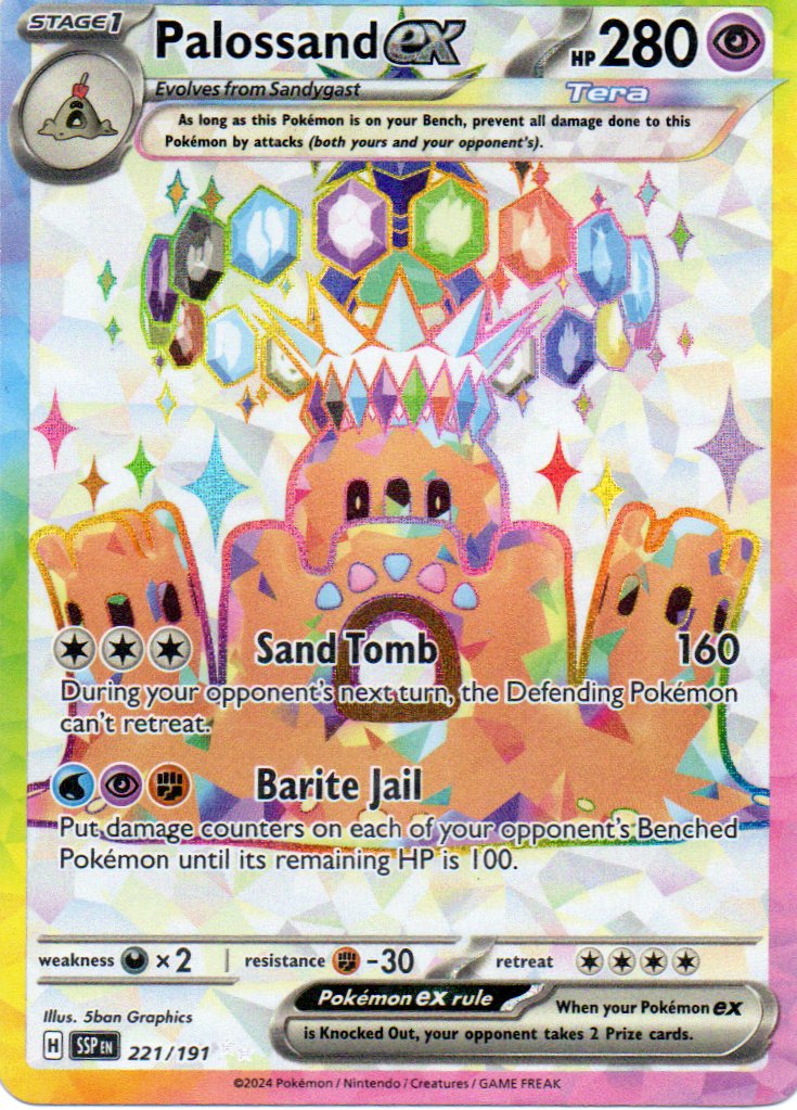 Palossand ex 221 Ultra rare Ingles