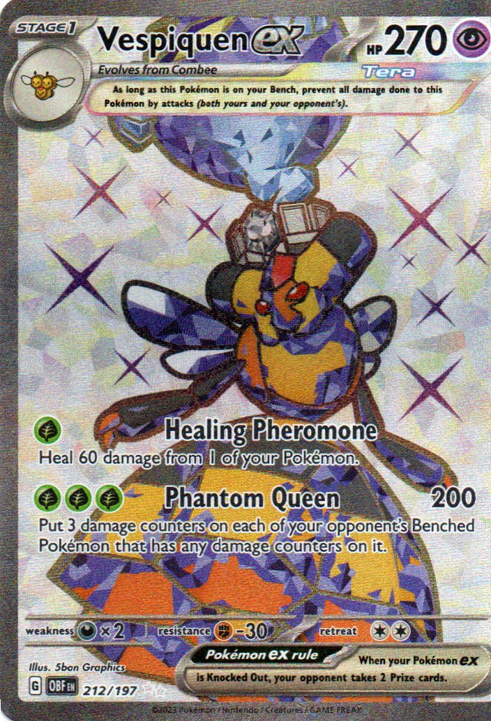 Vespiquen ex 212 Ultra rare Ingles
