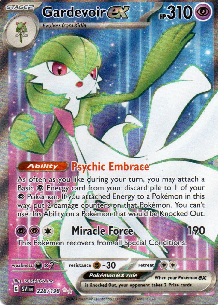 Gardevoir ex 228 Ultra rare Ingles