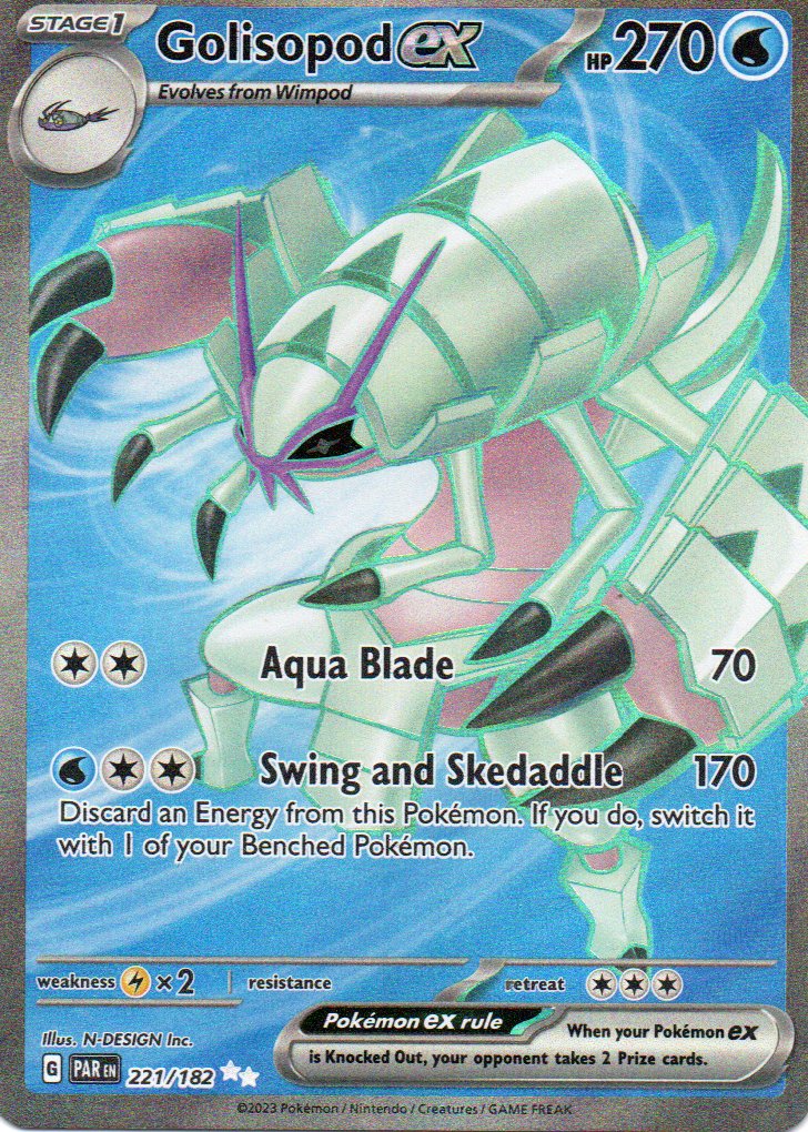 Golisopod ex 221 Ultra rare Ingles