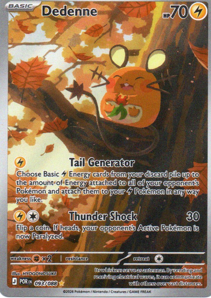 Dedenne 93 Illustration rare Ingles