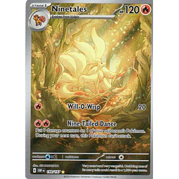 Ninetales 199 Illustration rare Ingles