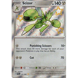 Scizor 191 Shiny rare Ingles