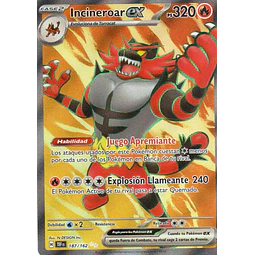Incineroar ex 187 Ultra rare Español