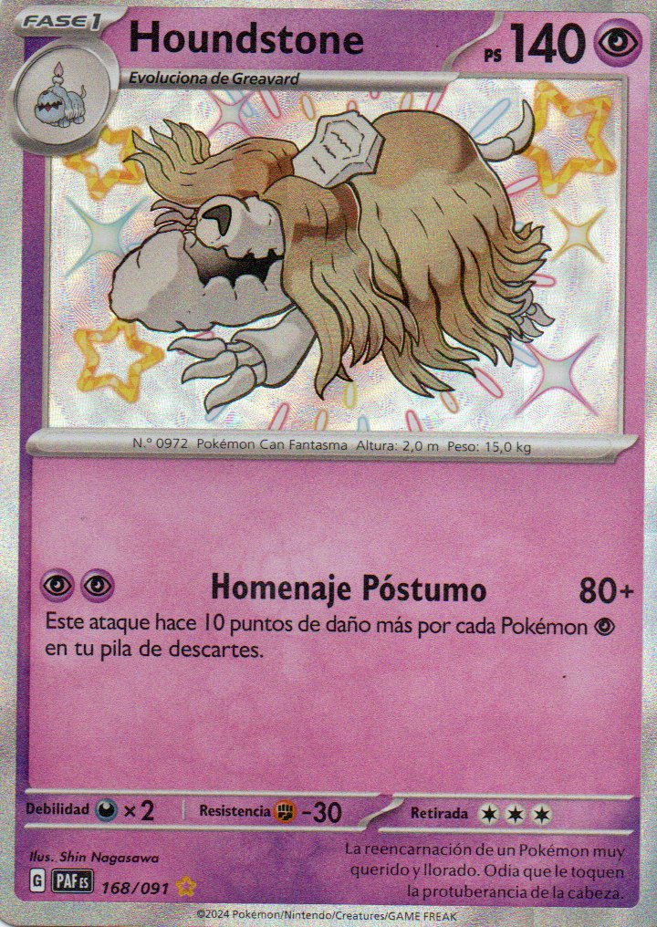 Houndstone 168 Shiny rare Español