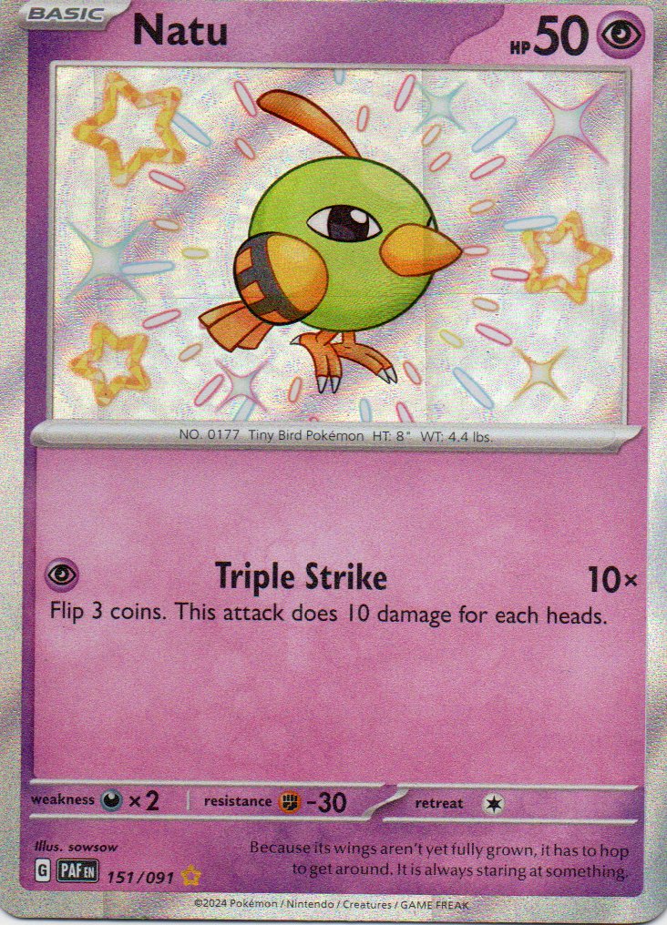 Natu 151 Shiny rare Ingles