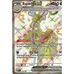 Espathra ex 214 Shiny Ultra rare Ingles