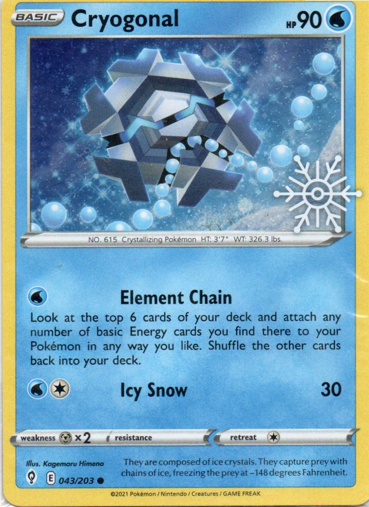 Cryogonal 43 ingles commun